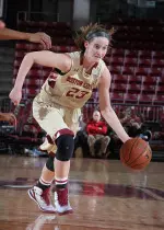 Sophomore Kelly Hughes led BC with 14 points and 11 rebounds vs. UNC.