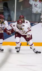 Senior captain Emily Field was the Eagles' lone goal scorer vs. Harvard