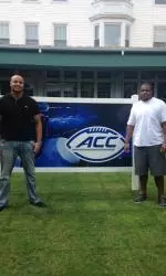 Abdesmad and Williams arriving at ACC Kickoff