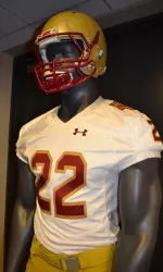 30th anniversary uniforms that will be worn at Fenway Park vs. Notre Dame