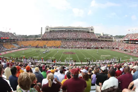 Alumni Stadium 50 yard mid