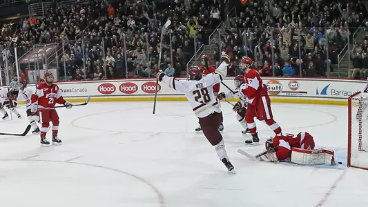 Celebration victory over Boston University
