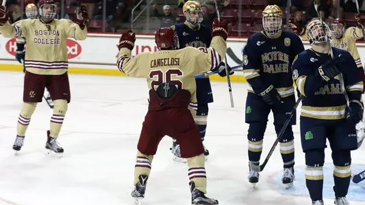 Cangelosi Austin Zach Sanford vs Notre Dame