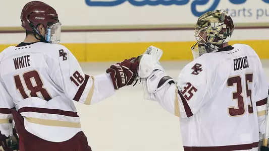 Colin White _ Ryan Edquist celebration