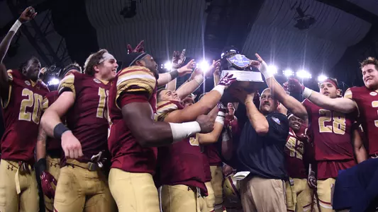 Quick Lane Bowl Trophy Presentation