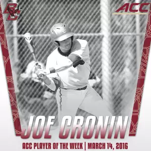 Cronin ACC Player of the Week
