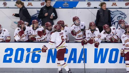 Kaliya Johnson Frozen Four handshake line