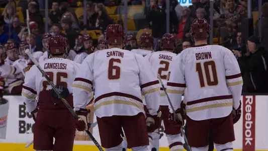 Boston College celebration hockey
