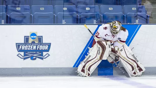 Katie Burt 2016 Frozen Four signage