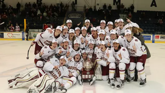 2016 Hockey East Tournament Celebration