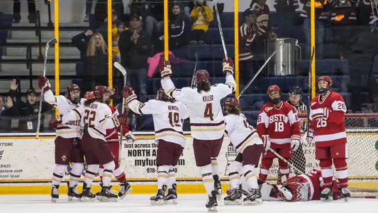 2016 Hockey East Final Goal Celebration