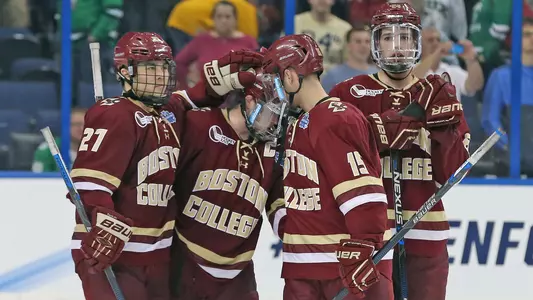 Celebration huddle Frozen Four 1