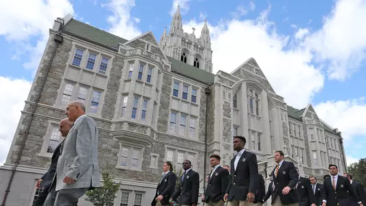 Eagle Walk in front of Gasson