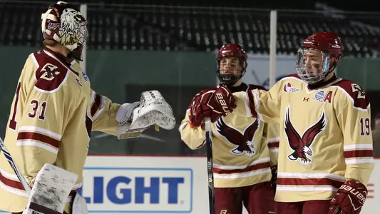 Joseph Woll _ Casey Fitzgerald _ Ryan Fitzgerald celebration