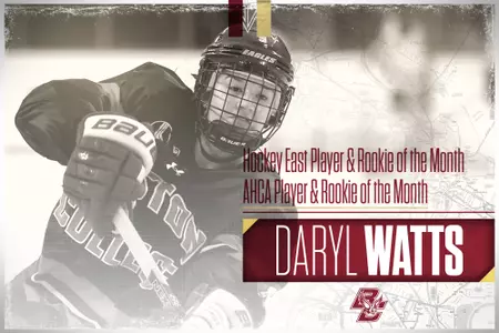 Daryl Watts AHCA & HEA Player and Rookie of the Month