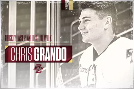 Christopher Grando _ Hockey East Player of the Week