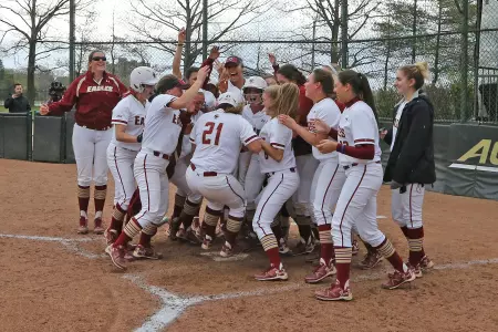 Senior Tatiana Cortez hits a walk-off home run.