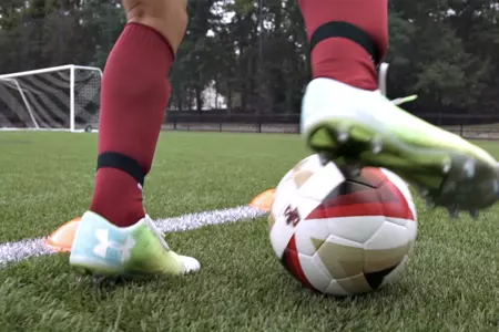 Soccer Player Cleats Ball