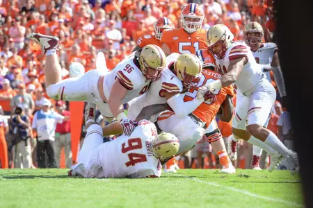 Boston College defense at Clemson