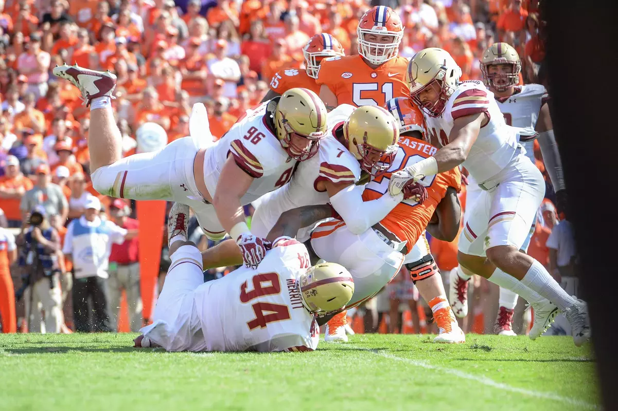 Boston College defense at Clemson