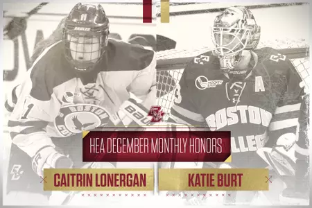December 2017 Hockey East Honors Lonergan Burt