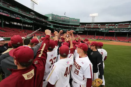 Team Huddle at Fenway