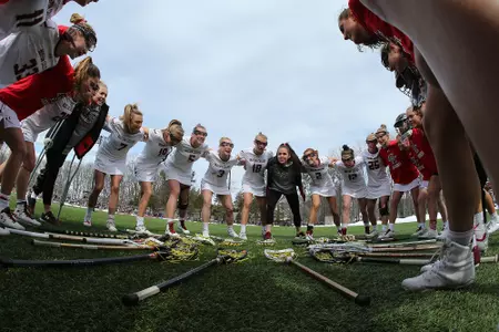 Lacrosse pregame huddle