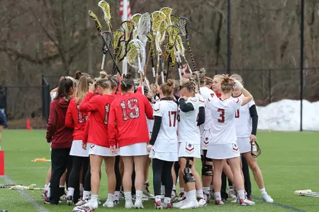 Lacrosse pregame huddle