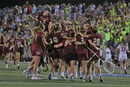 Celebration after the win over Maryland