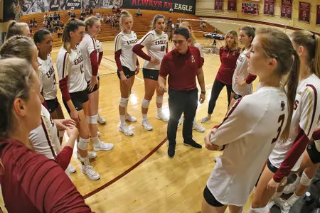 Volleyball Team Huddle in Power Gym