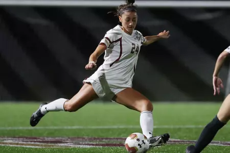 Mia Karras in action against Northeastern.