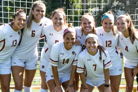 The eight women's soccer seniors being honored on Sunday before Wake Forest.