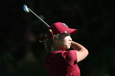 Liu scoring at the BC Intercollegiate in Sept. 2019