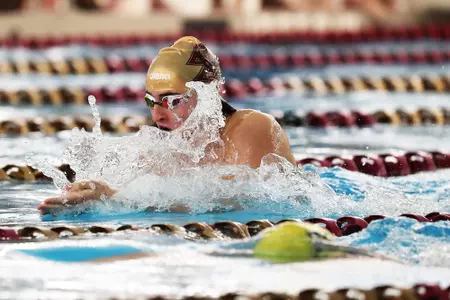 A BC swimmer at the NECI