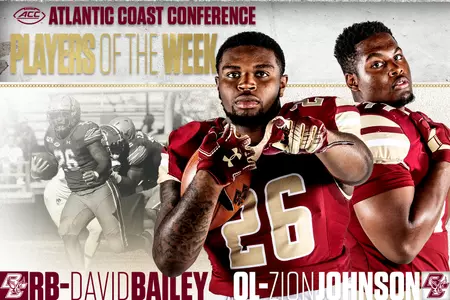 Bailey and Johnson earn ACC Player of the Week honors.