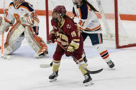 Hannah Bilka in action against Syracuse