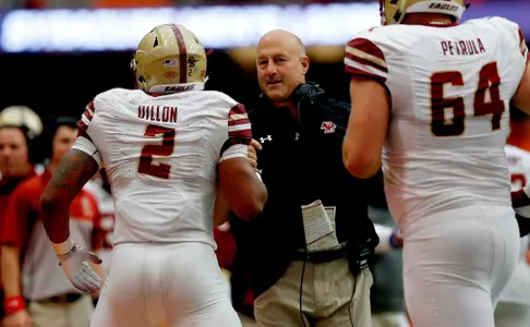 Boston College visits Syracuse at the Carrier Dome in NCAA football action on Saturday, Nov. 2, 2019. (John Munson)