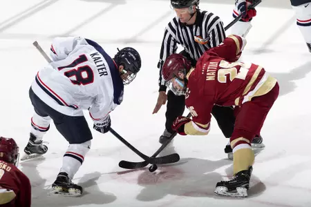 Julius Mattila faceoff at UConn