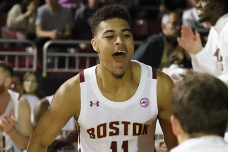 BC guard Derryck Thornton is excited