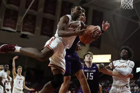 BC's Jairus Hamilton had 12 points and four rebounds vs. Northwestern