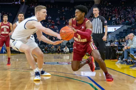 BC's Jared Hamilton drives vs. Cal