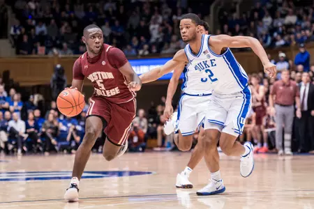 BC's Jay Heath drives to the basket at Duke