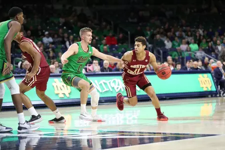 BC's Derryck Thornton scored 19 points in the win at Notre Dame