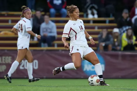 Kayla Jennings in action against Providence.