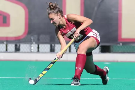 Kate Pianko hitting the ball
