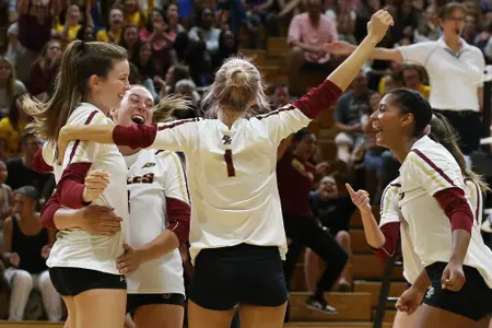 Clare Naughton and teammates celebrating