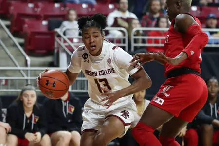 Taylor Soule drives to the hoop against No. 4/5 Louisville, 1.16.20