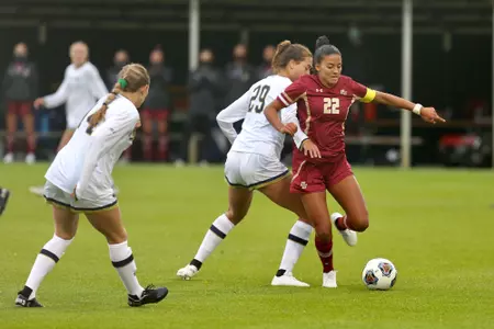 Jillian Jennings in action against Notre Dame.
