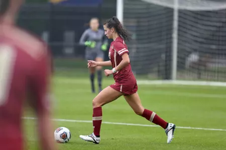 Michela Agresti in action at Notre Dame.