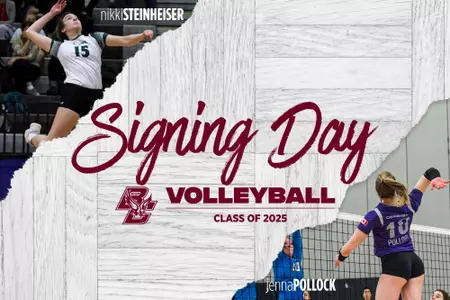 Volleyball Signing Day Graphic fr. Nikki Steinheiser and Jenna Pollock